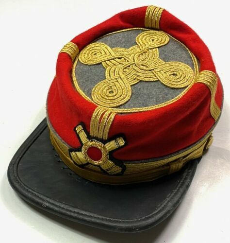 CIVIL WAR CONFEDERATE GENERAL SR. ARTILLERY OFFICER KEPI FORAGE CAP -ALL SIZES!!