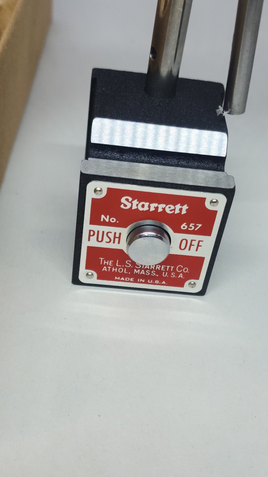 Starrett 657AA Magnetic Base Indicator Holder, Magnetic Base, Indicator Holder