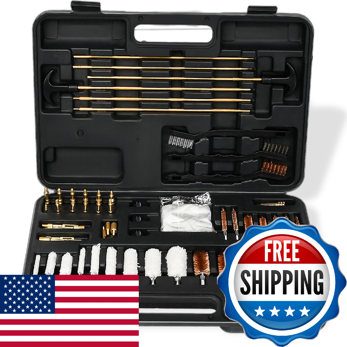 XKV Universal Gun Cleaning Kit for Caliber Pistol Rifle Handgun Shotgun Hunting