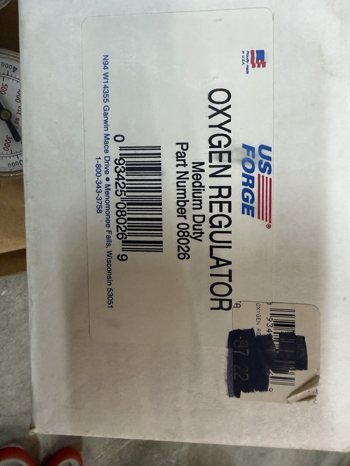 NEW US Forge Oxygen Regulator Medium Duty PN: 08026