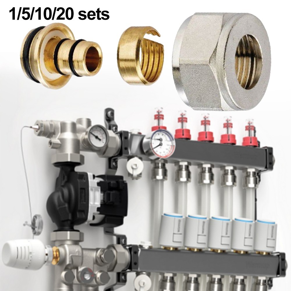 120 Sets of Reliable Underfloor Heating Connectors for Quick Installation
