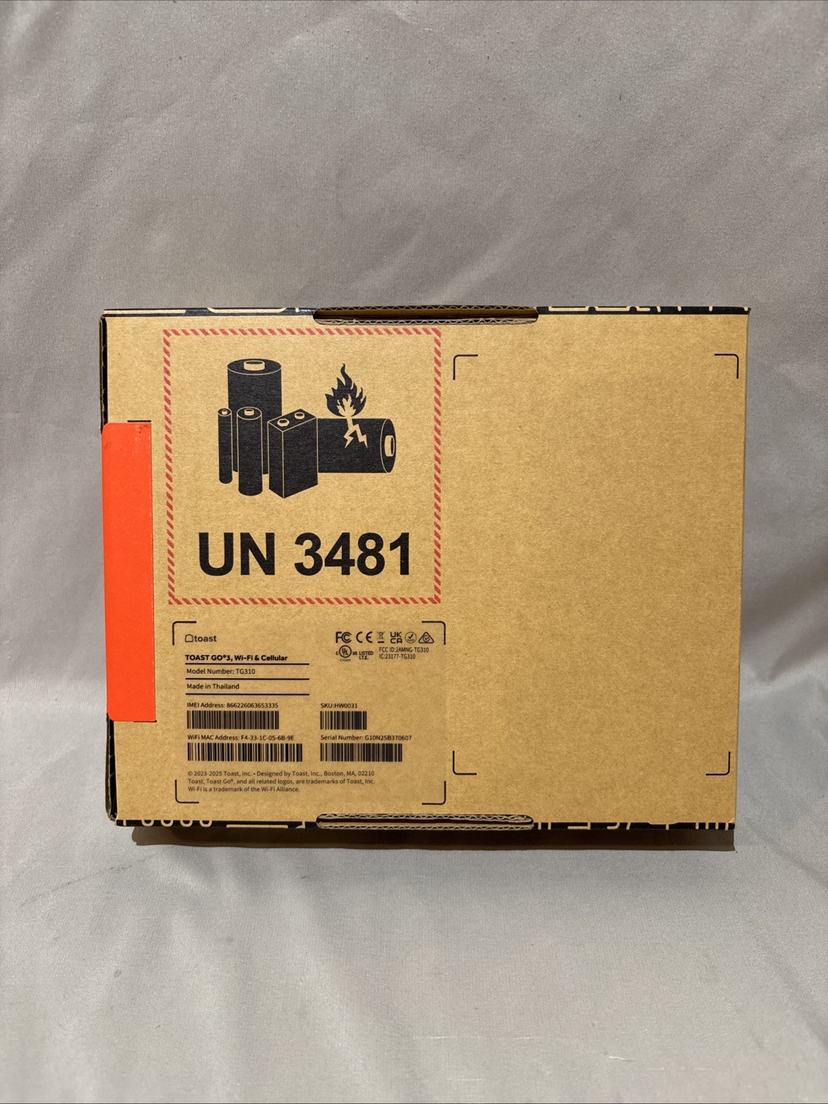 Toast Flex POS Go 3 TG300 Handheld Tablet Mobile Computer Device SEALED BOX