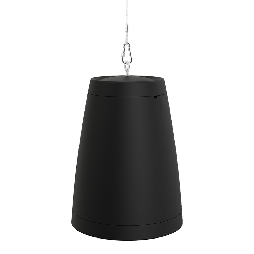 8" Hanging Subwoofer 300W, 4Ohm/70V Switchable Taps, Outdoor IP66 Rated, Black