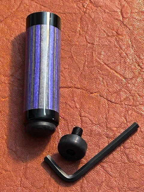 Jacoby 4 Inch Purple/Grey Rear Extension for your pool cue.