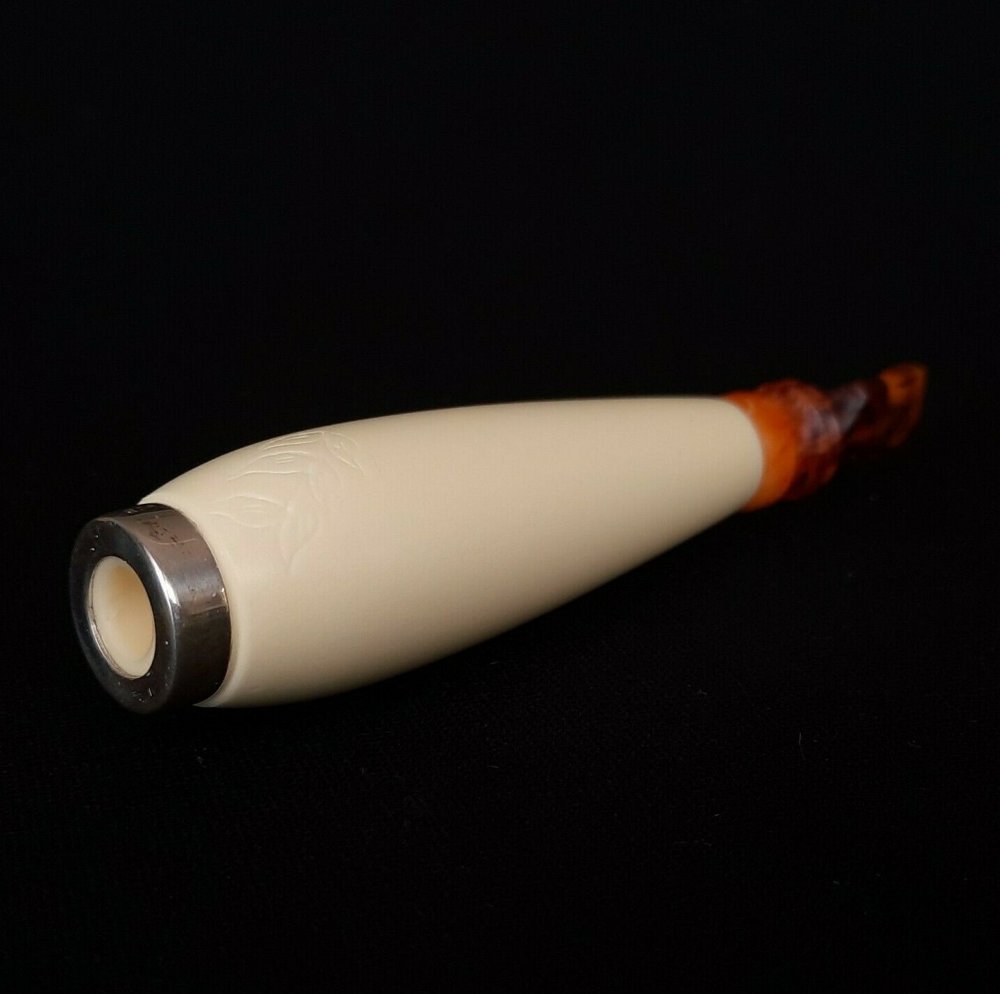 Handmade Meerschaum Cigarette Holder, Cigarette, Cigarette Holder + Case AGM-179