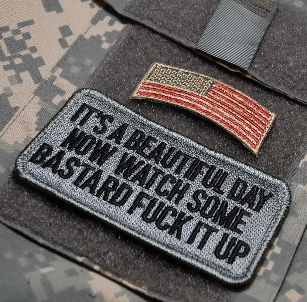 KANDAHAR WHACKER© JSOC USMC FORCED RECON SSI: Füçk-up-a-Beautiful-Day + US Flag