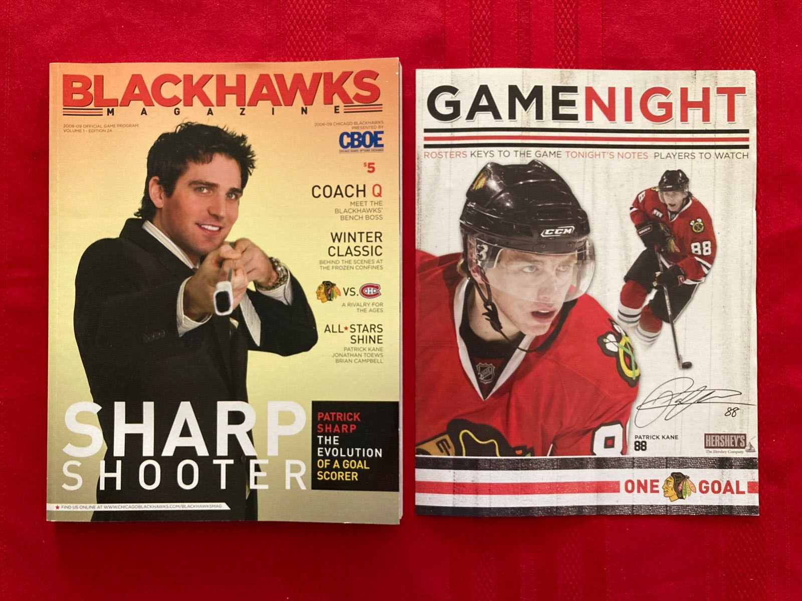 2008-2009 NHL Chicago Blackhawks program + insert / Penguins / First Toews HT