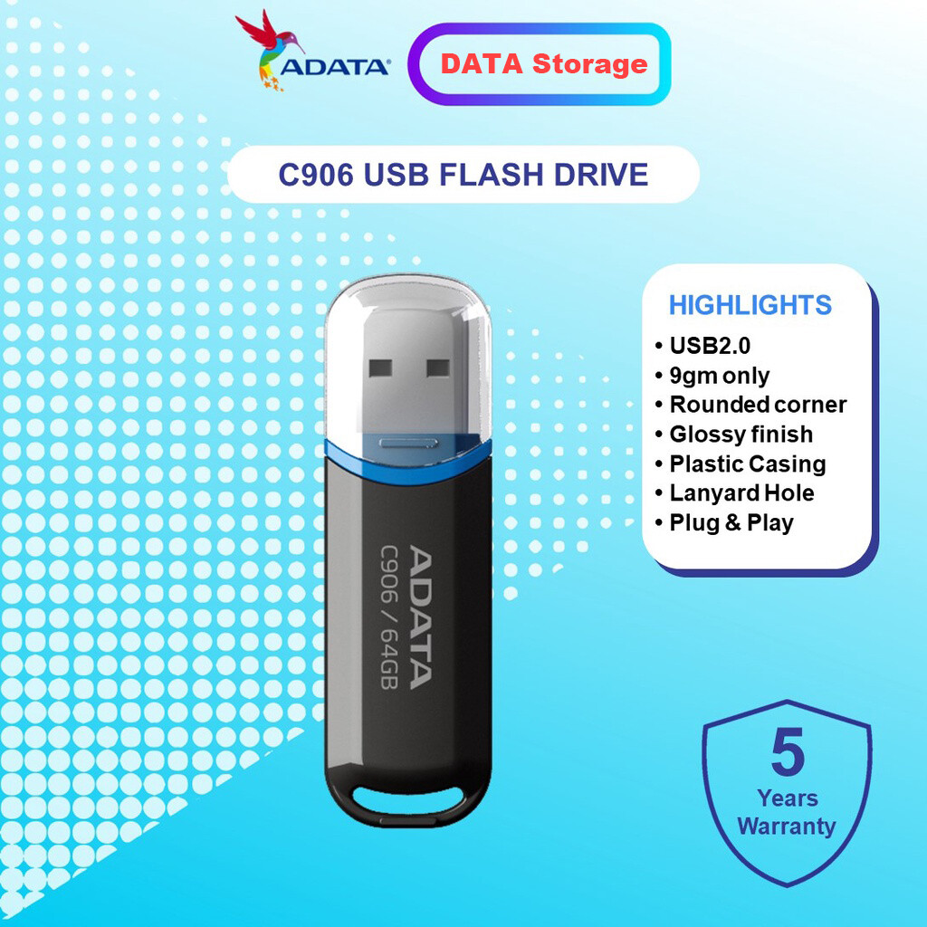 ADATA C906 4GB UDisk USB 2.0 Flash Drive Memory Thumb Pen Stick Storage Device