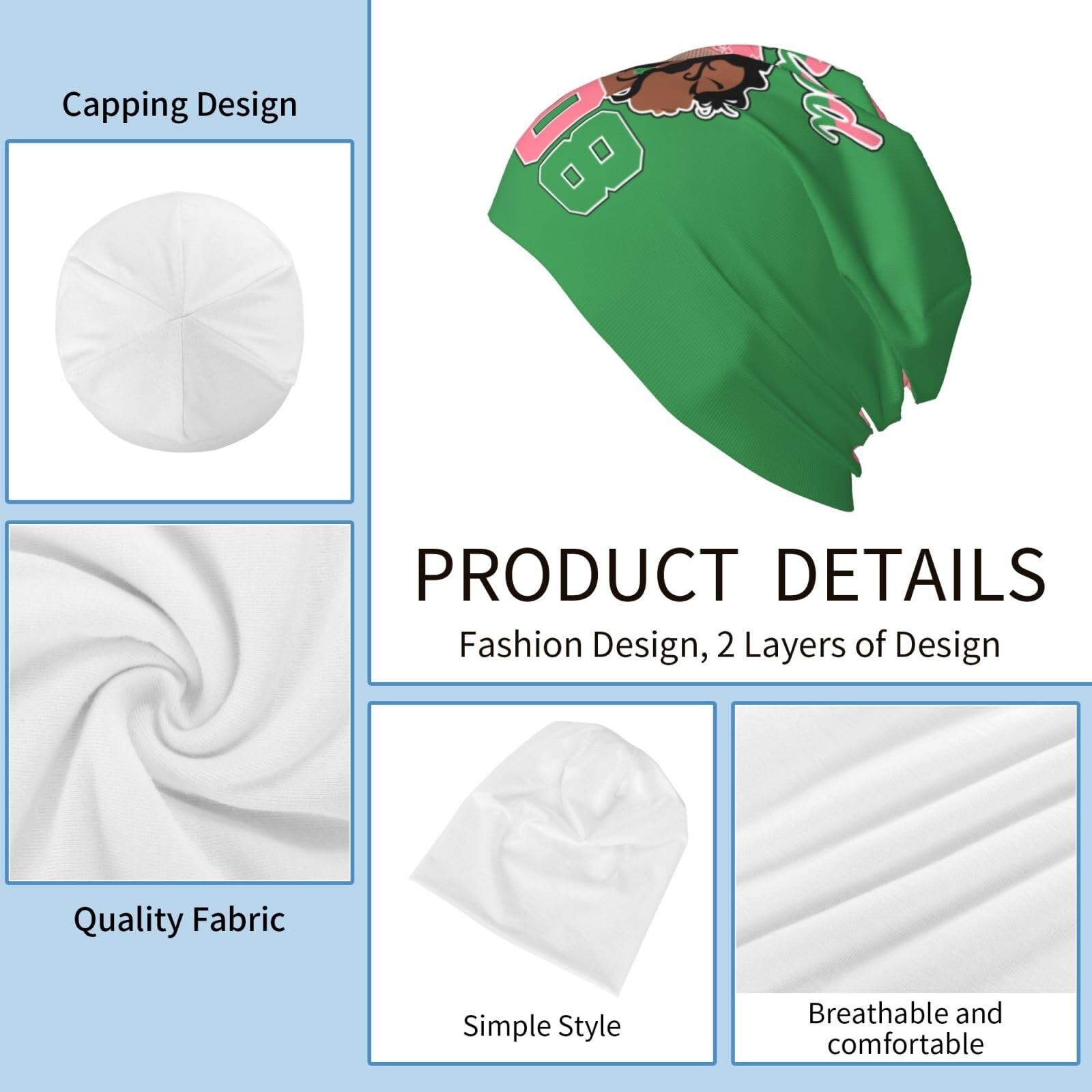 Knitted Hat Slouchy Cap Bandana Loose Hat Beanie Hat Stretch Headwear for Men...