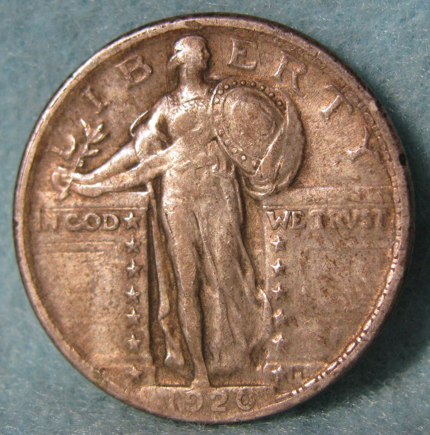 1920 Standing Liberty Silver Quarter High Grade Old US Coin #582
