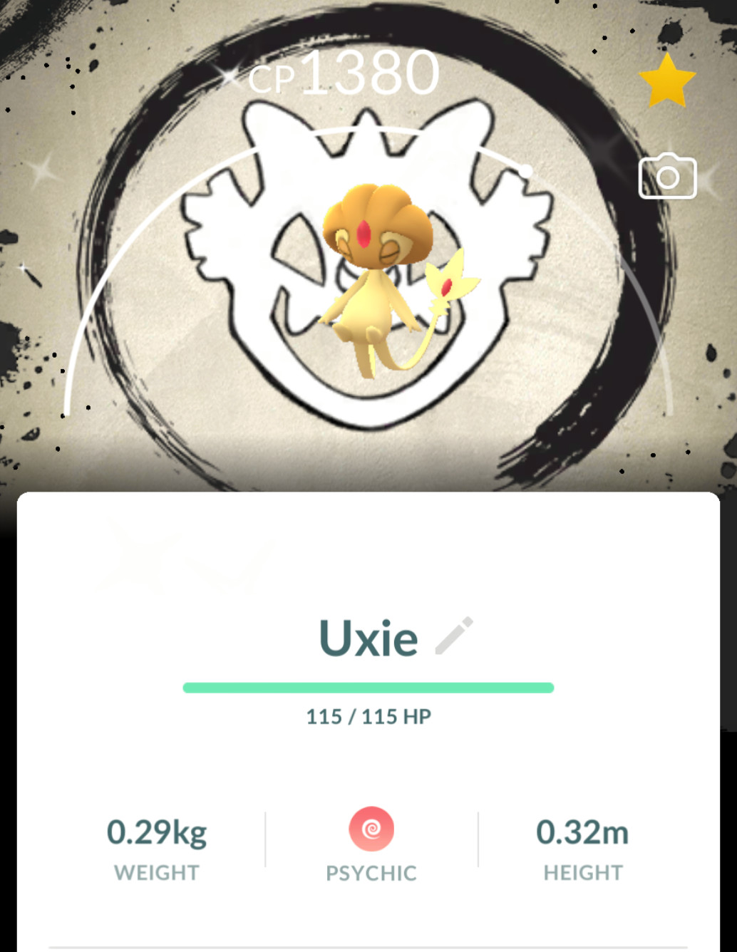 Pokémon Shiny Uxie Special Background Go Fest 2026 - GO Read description