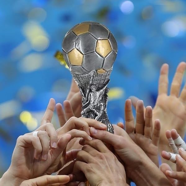 Soccer Tournament Trophy - Engraved Plate 9"
