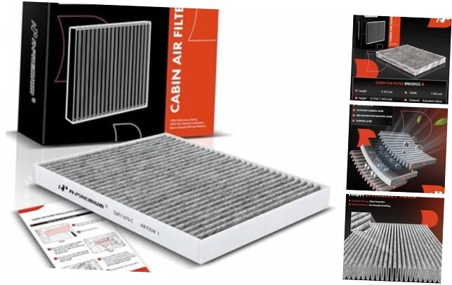 Cabin Air Filter with Activated Carbon Compatible with Ford EcoSport 2018