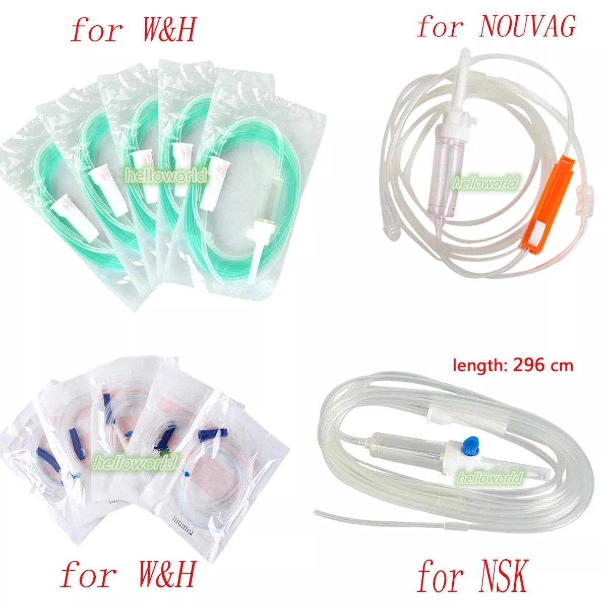 Dental Disposable Tubes Surgical Implant Irrigation Hose Fit for KAVO/W&H/NSK