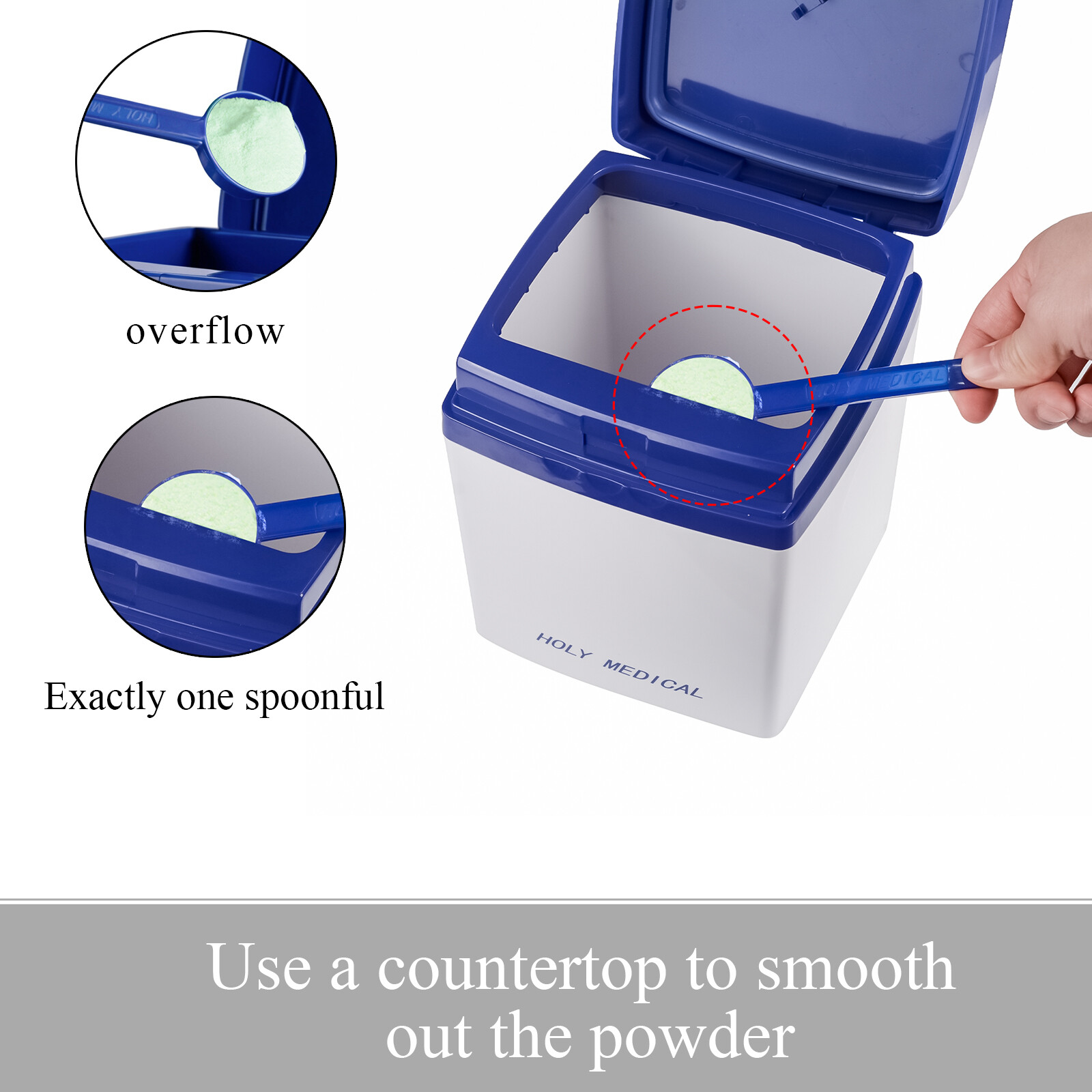 Dental Proof Box Stackable Storage for Impression Materials & Mixer Accessories