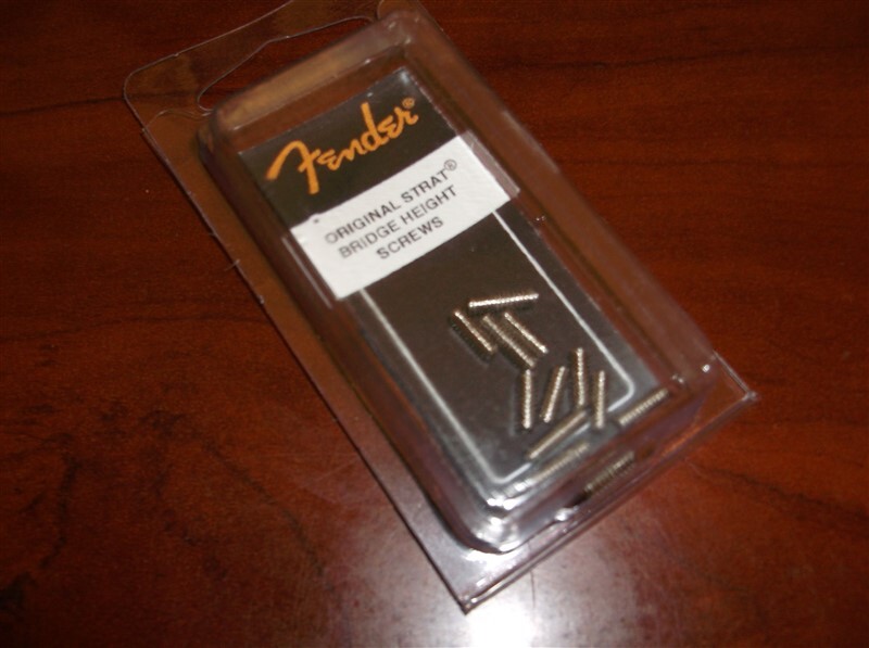 NEW Genuine Fender Bridge Height Screws (12) For Original Series Bridges, NICKEL