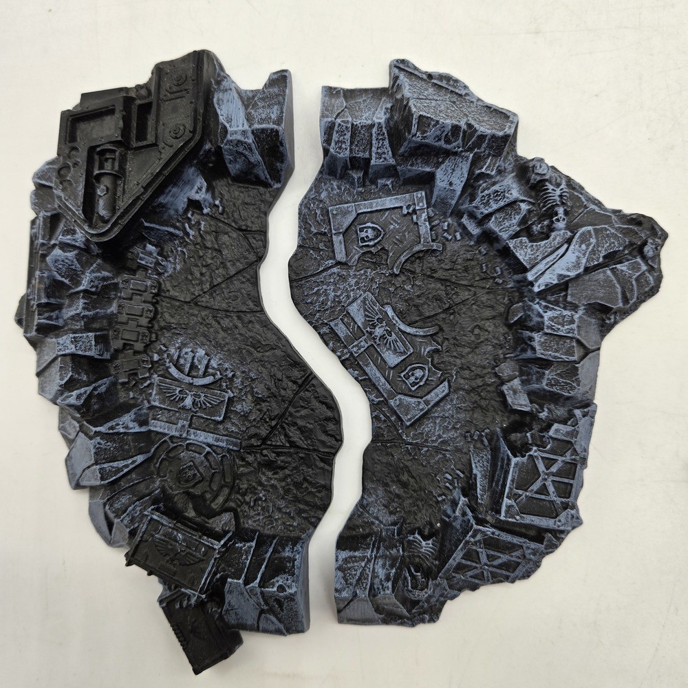 Warhammer 40K Terrain Quake Cannon Craters FULL SET Painted Excellent OOP