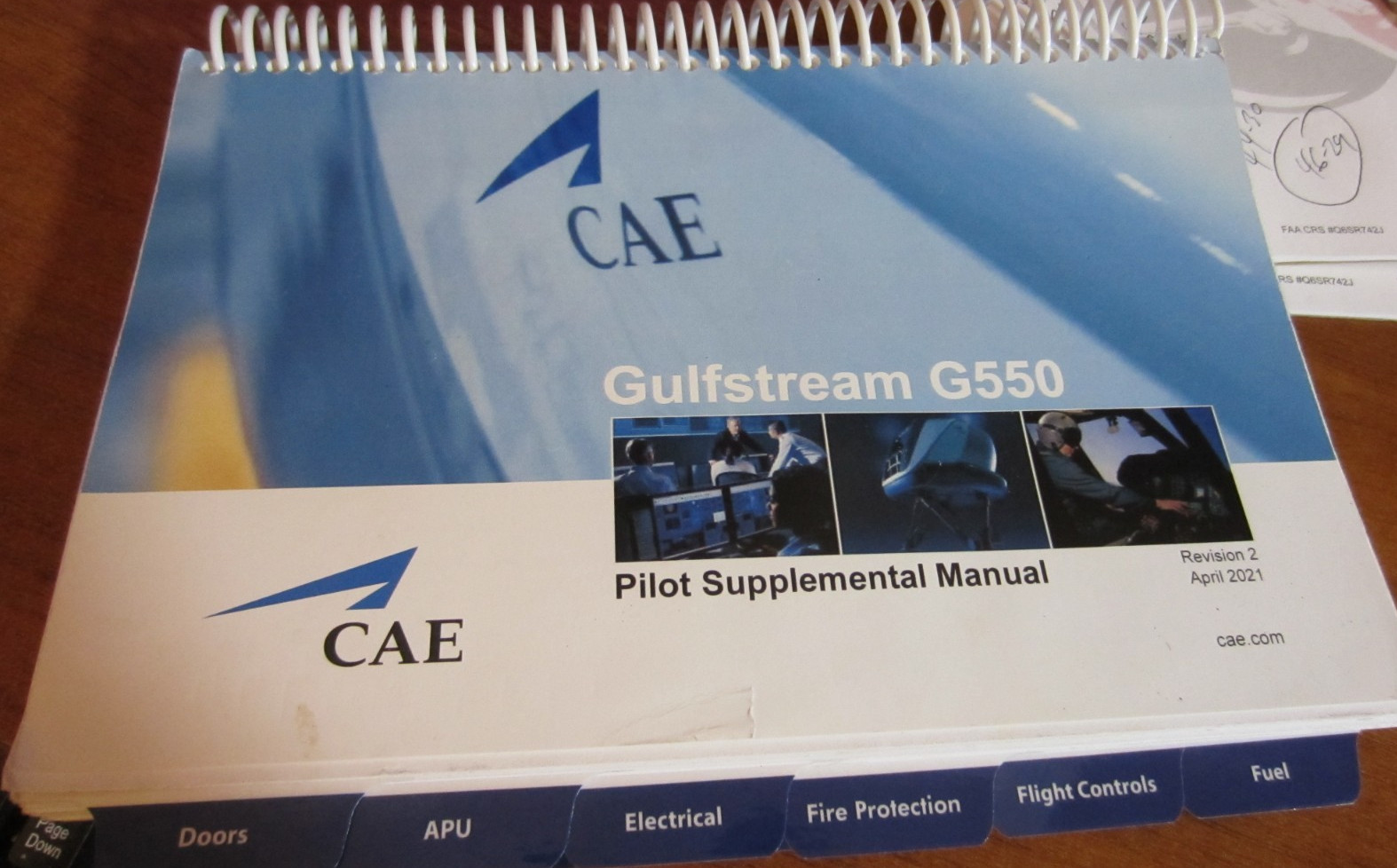 AIRCRAFT MANUALGULFSTREAM G550 CAE PILOT SUPPLEMENTAL MANUAL