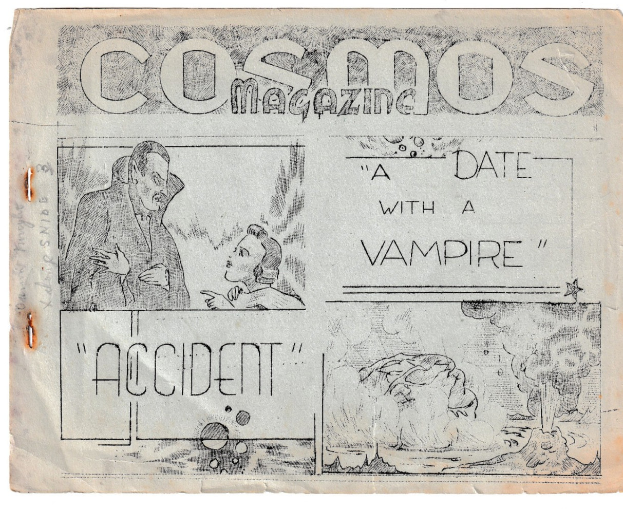 COSMOS MAGAZINE #6 - 1942 sci-fi fanzine vintage cover & reprint interior