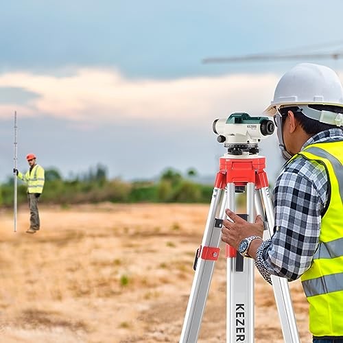32X Automatic Optical Level Kit with Tripod, Self-Leveling Magnetic Dampened Com