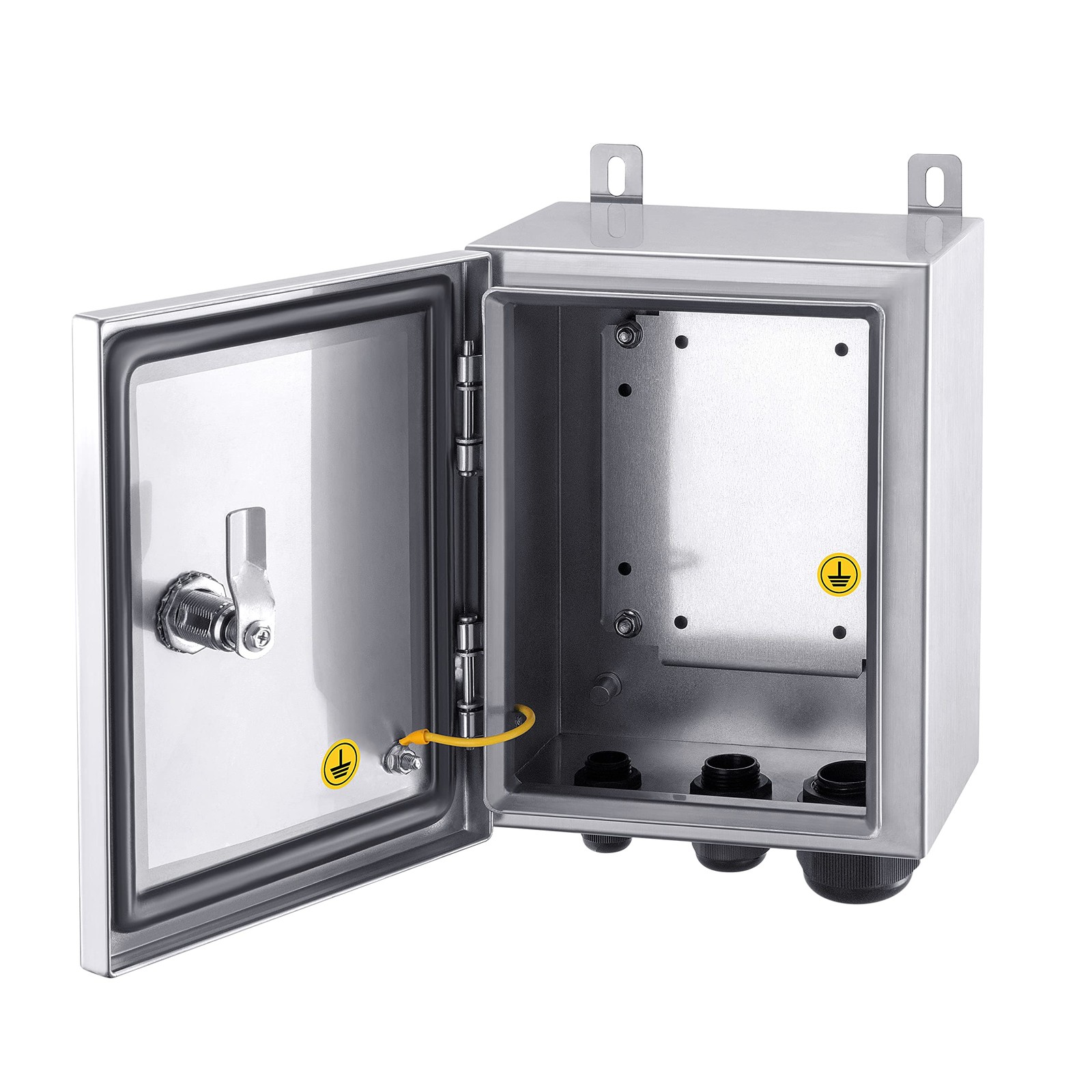 IP65 Weatherproof Stainless Steel Box 10" x 8" x 6" - Wall-Mounted Enclosure
