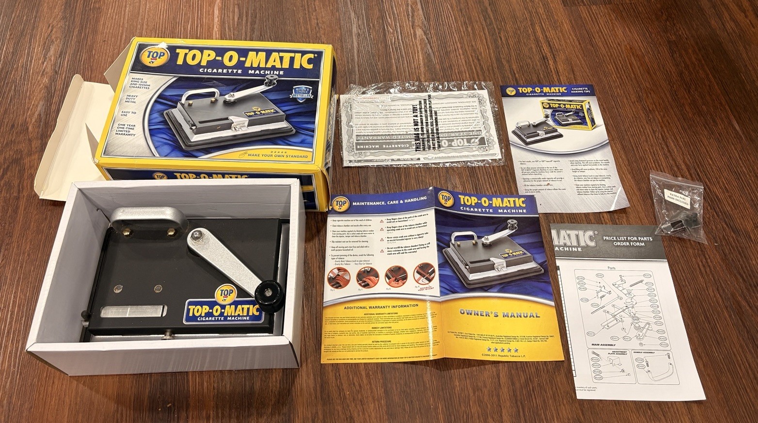 Top-O-Matic Cigarette Rolling Machine