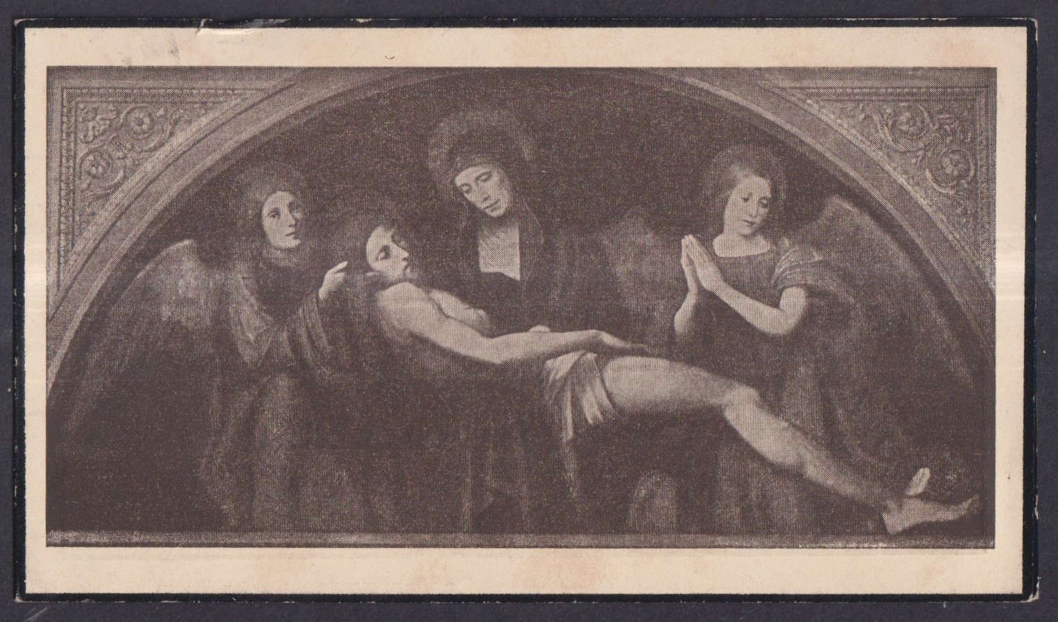 Holy card antique de la Virgin Dolorosa santino image pieuses estampa