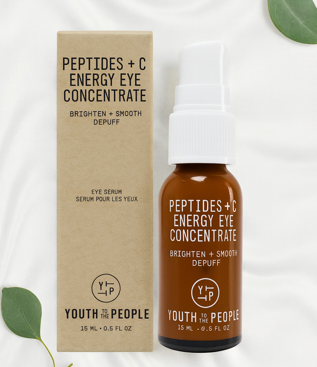 Youth To The People Peptides + Vitamin C Eye Serum 0.5oz Brighten Smooth Depute