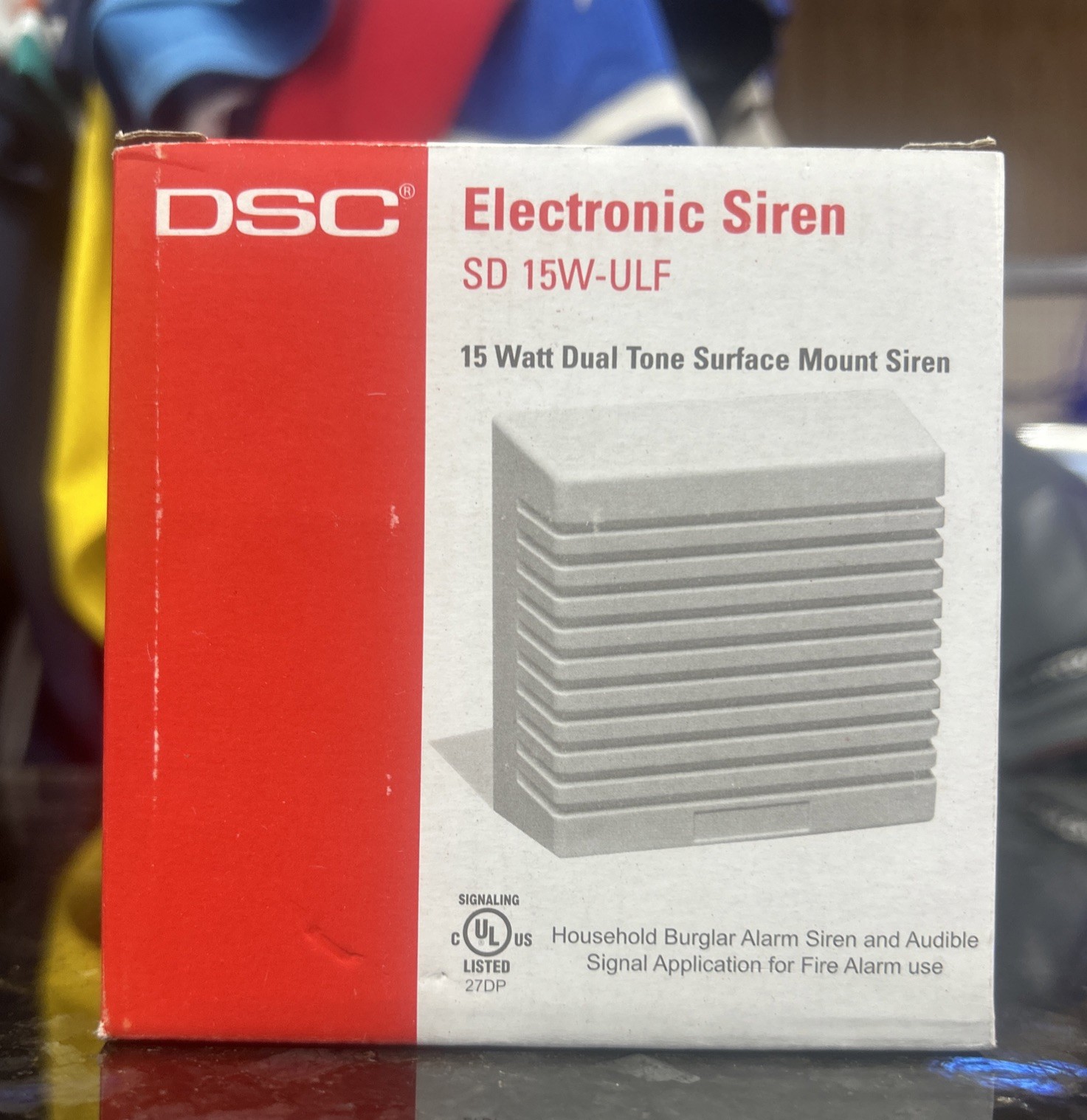 DSC SD 15W-ULF 15 Watt Dual Tone Electronic Surface Mount Siren