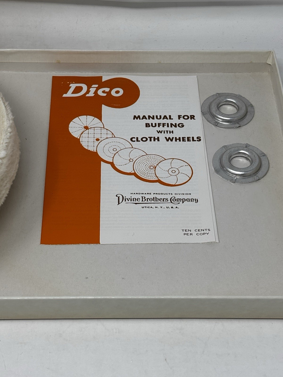 Divine Dico Buffer Pads No. 41 Cushion Sewed 8 in diameter x 3/4 " NIB-open USA