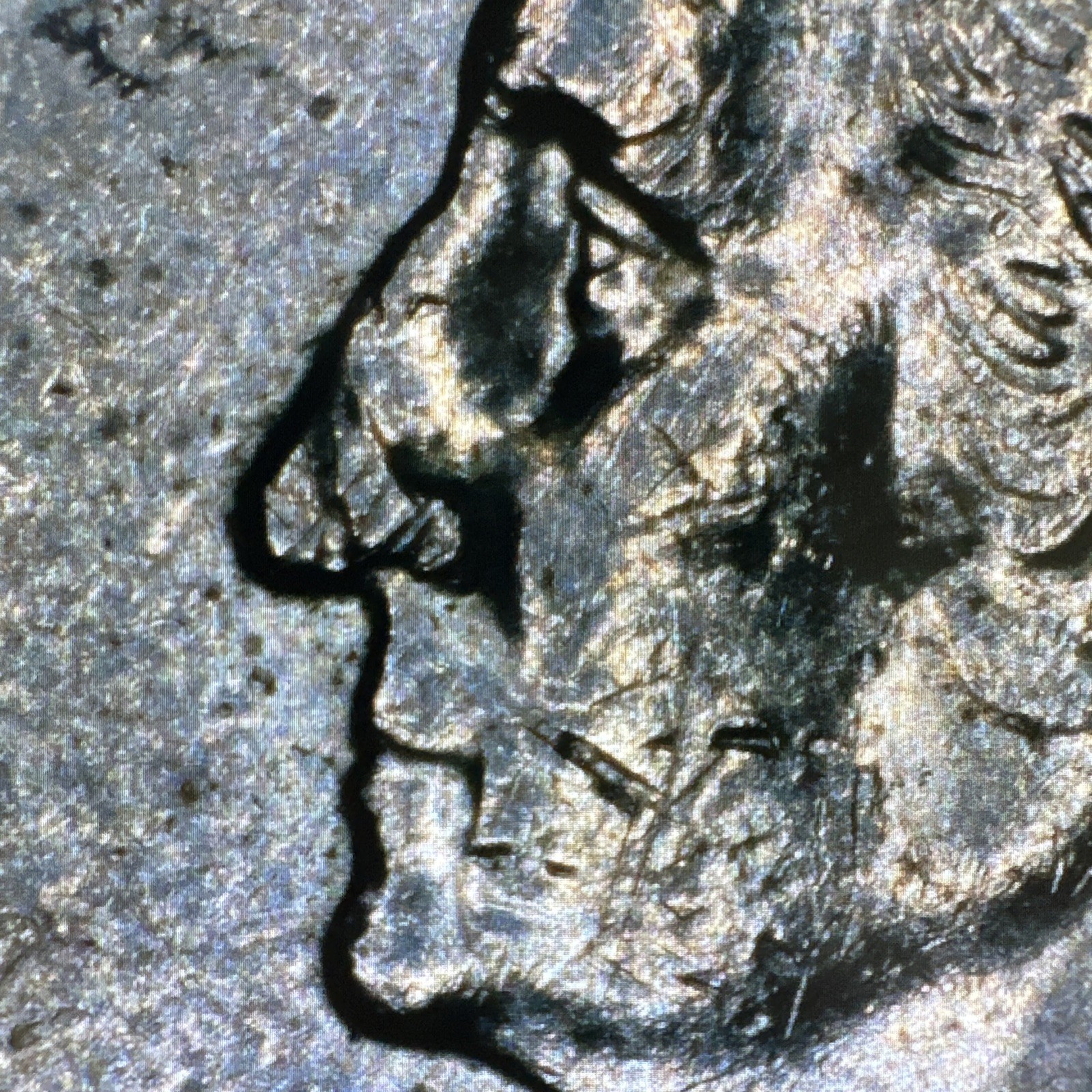 2002-P Indiana State Quarter Error. Die Break, DDR/DDO