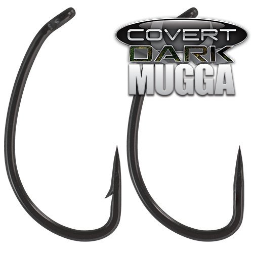 Gardner NEW Dark Covert Mugga Hooks Barbed or Barbless Carp Fishing - All Sizes