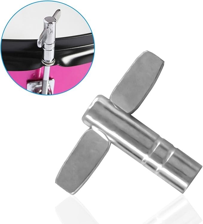Zenison 3 Pack Metal Drum Tuning Keys Tuner Solid Standard 5mm Square