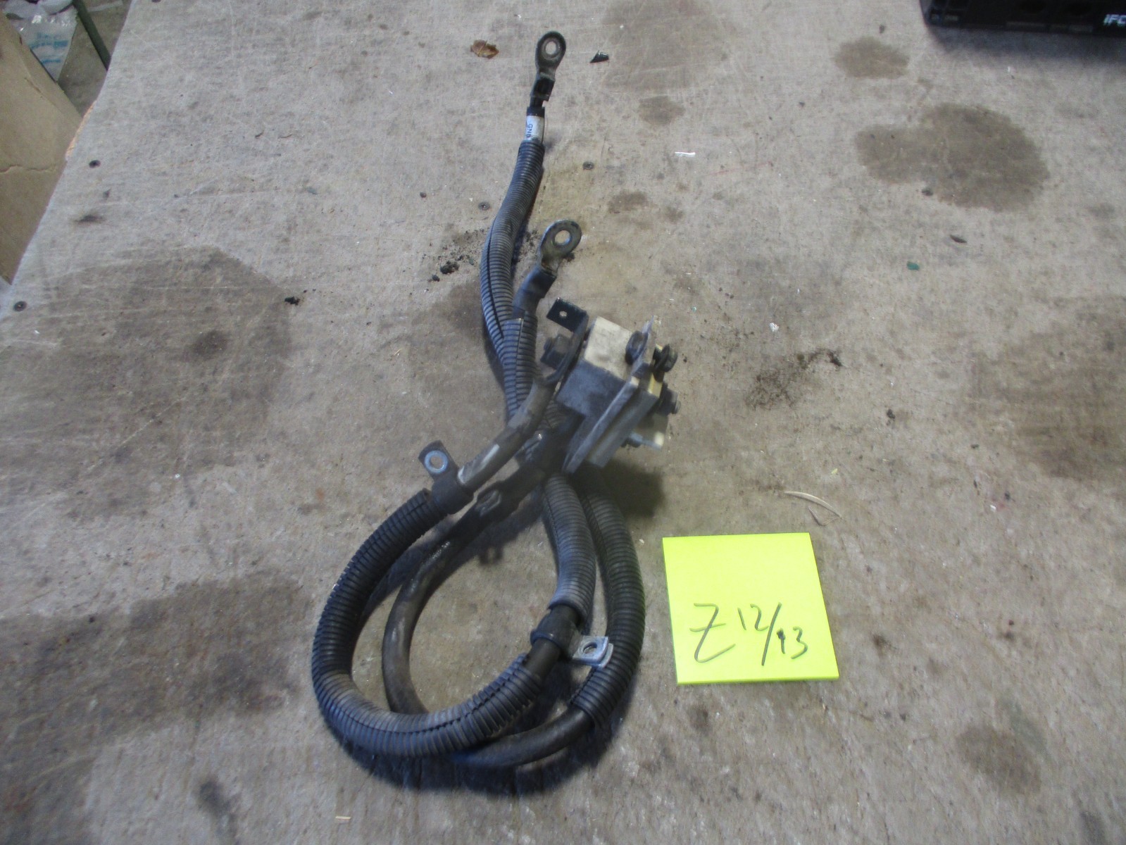 Used 2-Battery Cables & Terminal Lug Plate, for Cummins Onan 7.5kw Generator