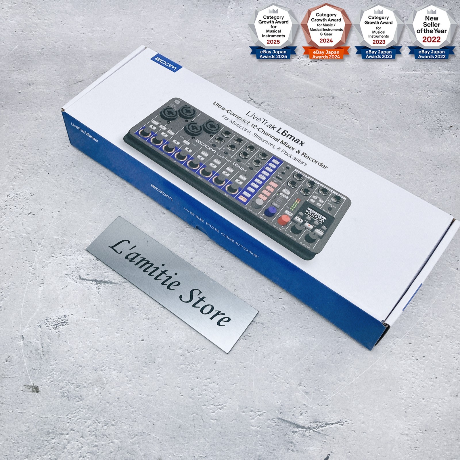 Zoom LiveTrak L6max 12-Channel Digital Mixer Recorder Streaming L6 Japan New