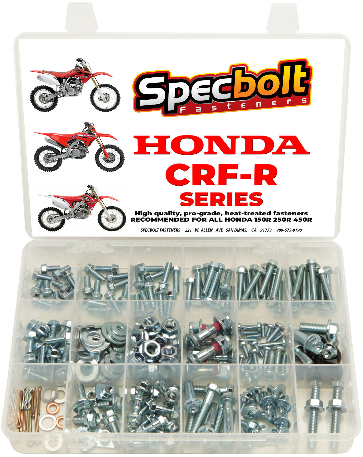 Bolt Kit Honda CRF 150 250 450 R Full Plastics & Engine Rotors Sprocket