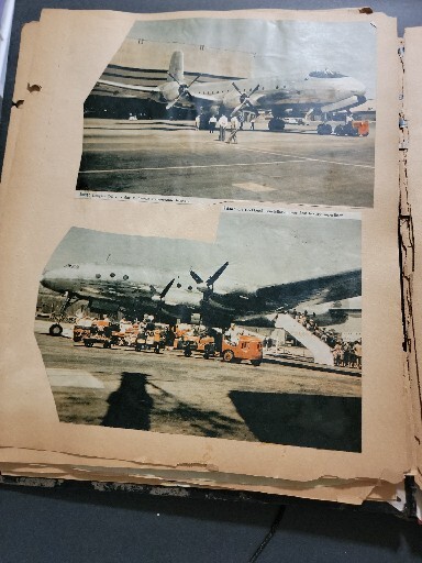 SCRAP BOOK AVIATION VINTAGE