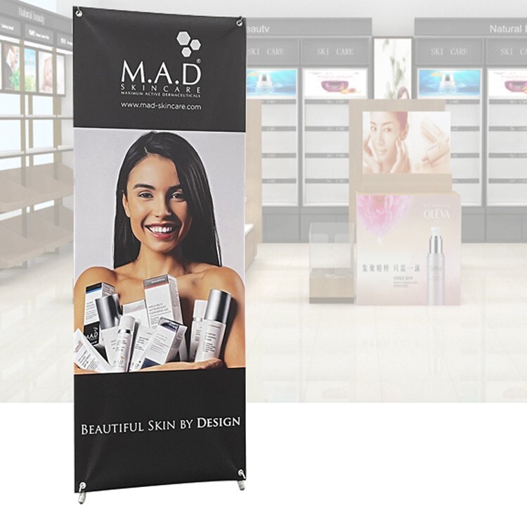 Heavy-Duty X Banner Stand 33.5"x72" w/ Free Bag Trade Show Display(STAND ONLY)