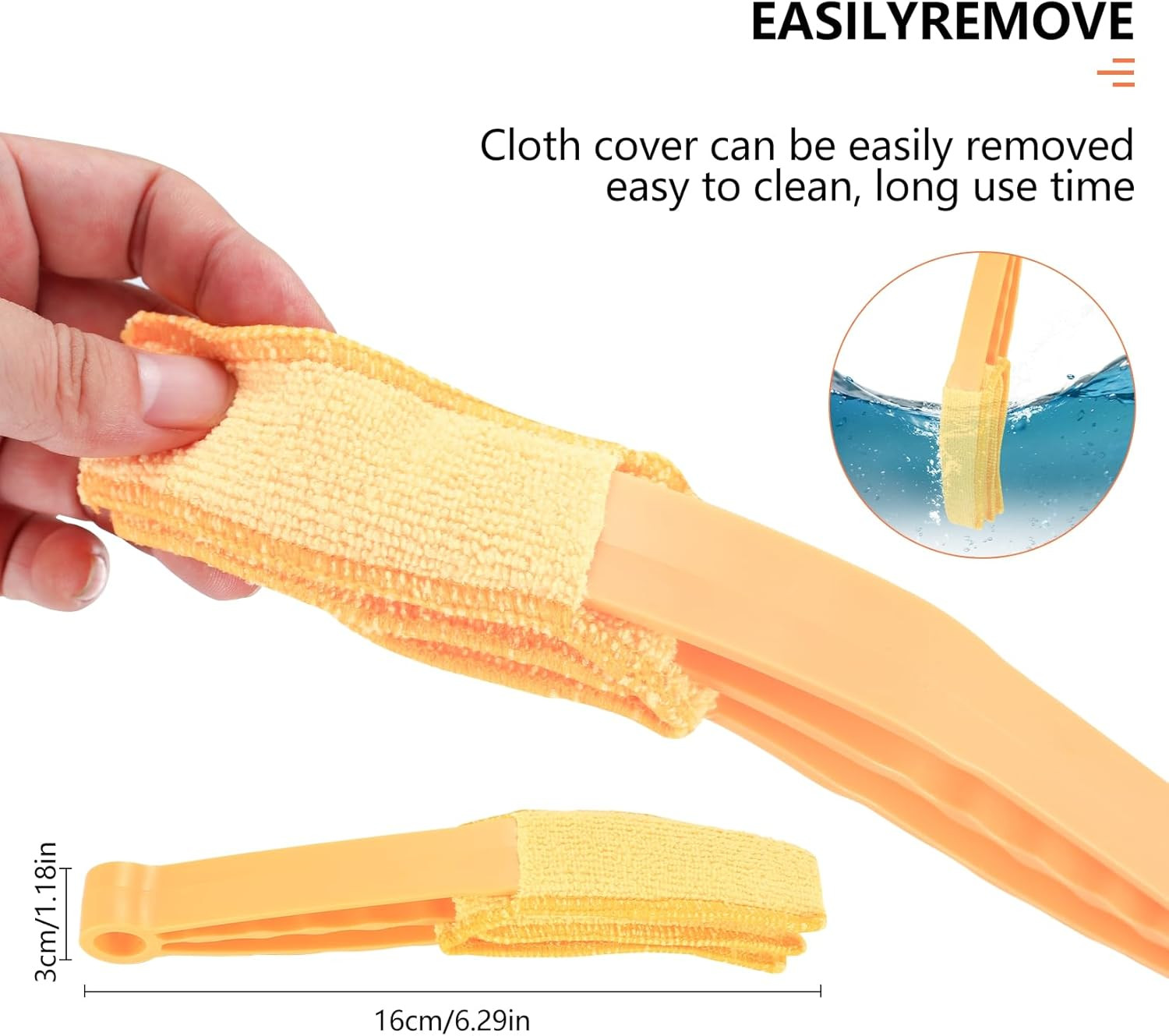 4pcs Window Venetian Blind Cleaner Duster Tool, Include 2pcs 7 Finger Blind