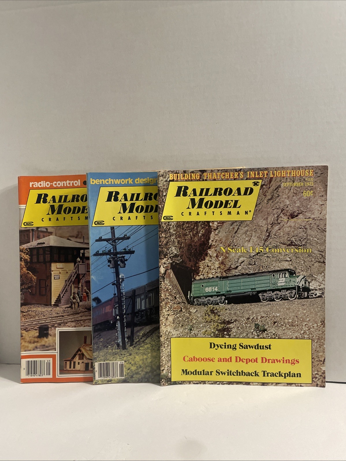 RAILROAD MODEL CRAFTSMAN Magazine Lot Of 3 Vintage Train Magazines 1973 & 1980