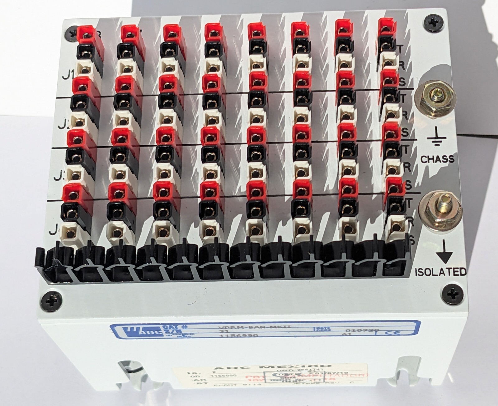 ADC VPRM-BAN-MKII QCP Patchbay module for ADC frame & BAN JACK MOD; Dual Bantam