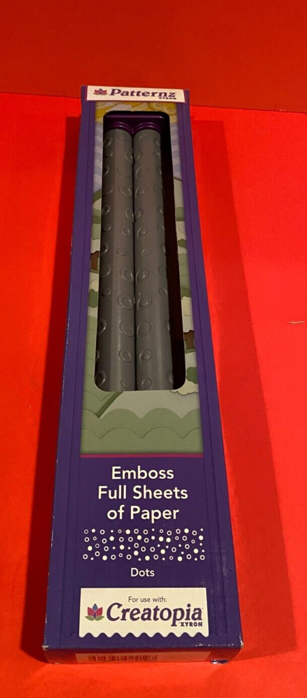 Xyron Patternz Full Emboss Rollers for Creatopia, Dots Design