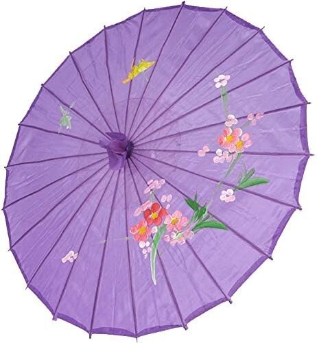 3 Pack Purple Nylon Umbrella Parasol Photography Dance 32 in Adult Size S-2163x3