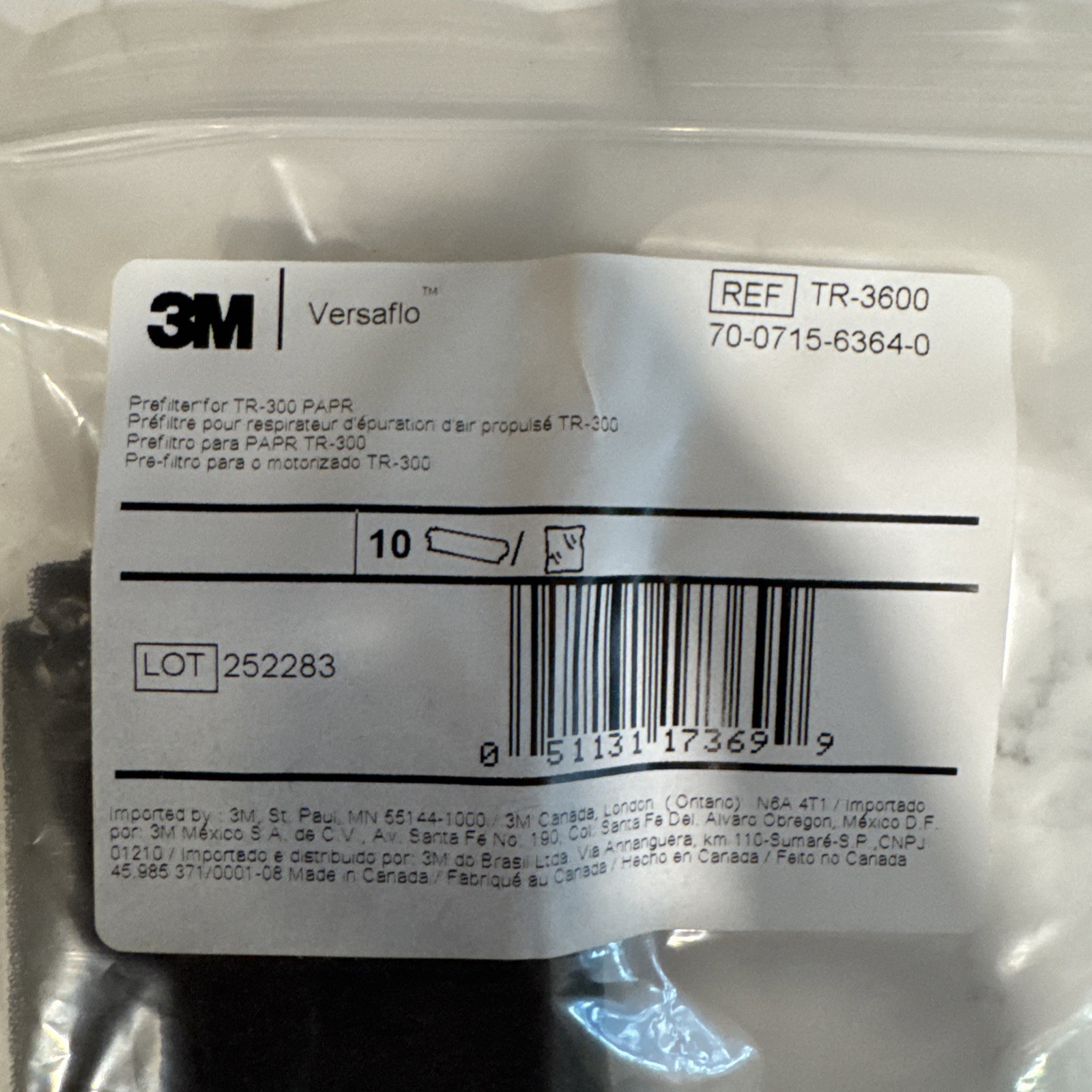 3M™ Versaflo™ TR-3600 10 Filters per Package