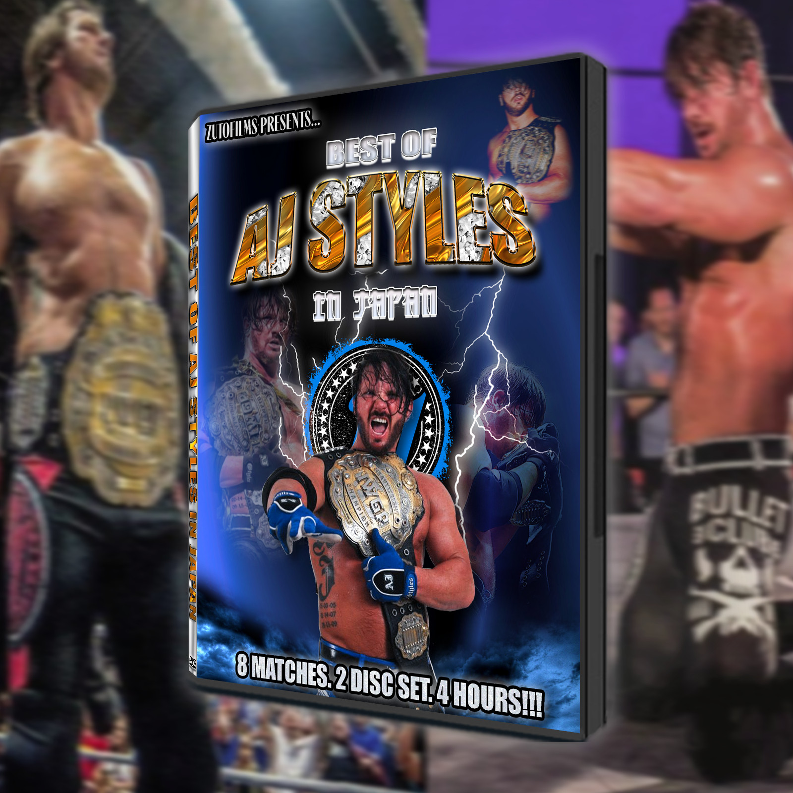 Best of AJ Styles in Japan (2 Disc DVD) NJPW OKADA KOTA IBUSHI BULLET CLUB