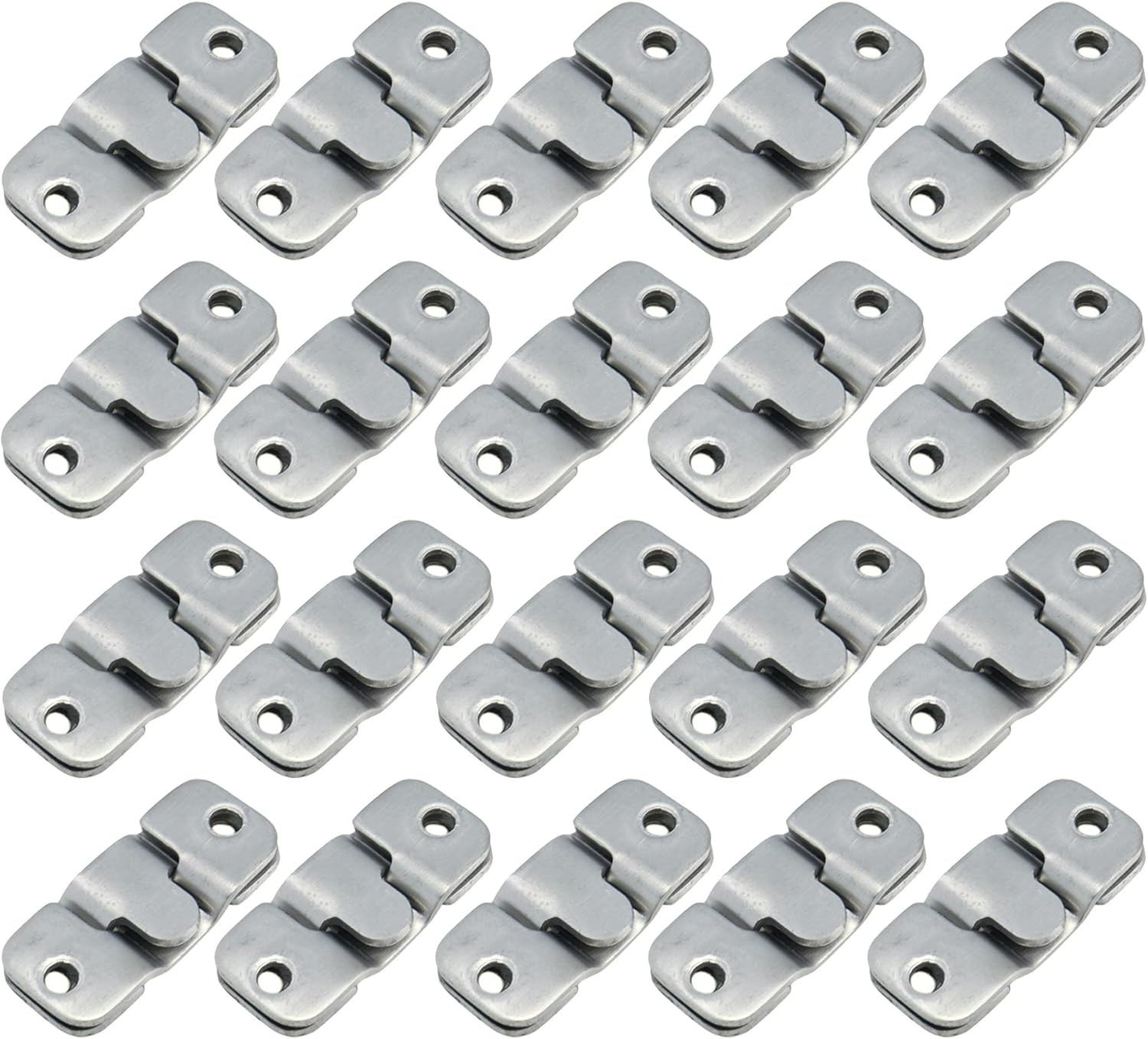 20 Pcs Sectional Couch Connectors Furniture Interlocking, Metal Sectional Couch
