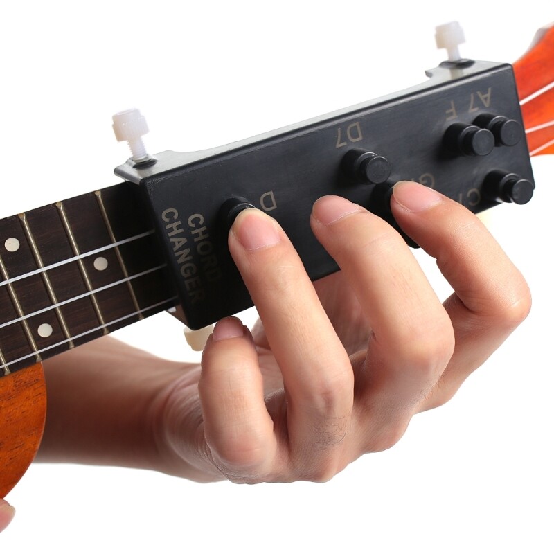 Ukulele Chord Trainer with 8 Buttons Learning Tool for Guitar Lover Beginner