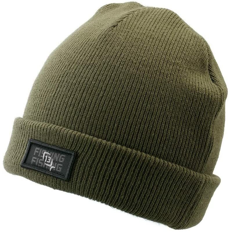 13 FISHING DUTCH OVEN GREEN NITTED WINTER BEANIE HAT BRAND NEW