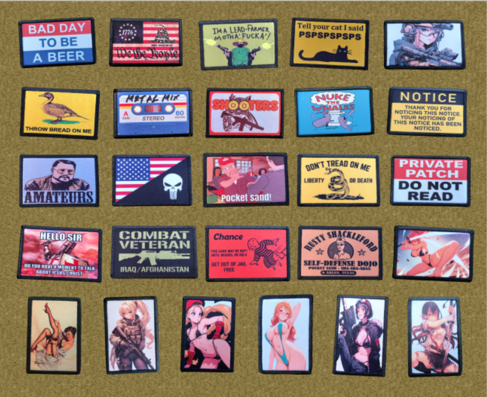 Notice Morale Patch Hook and Loop Army Custom Tactical Meme Funny 2A Gear