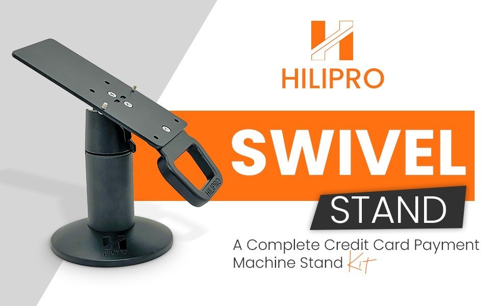 Hilipro Swivel Stand for Verifone P200 & P400 - Swivel & Tilt - Complete POS kit